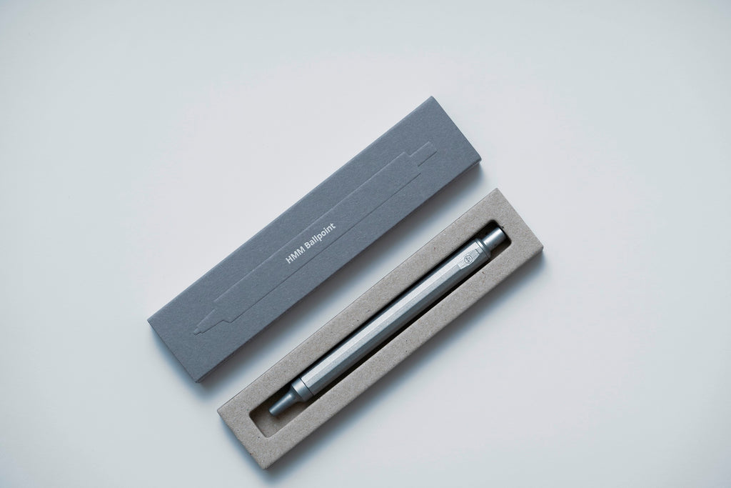 HMM Ballpoint Pen in Raw Aluminum