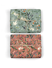 Bespoke Letterpress Cranes / Nancys Garden Wrapping Sheet