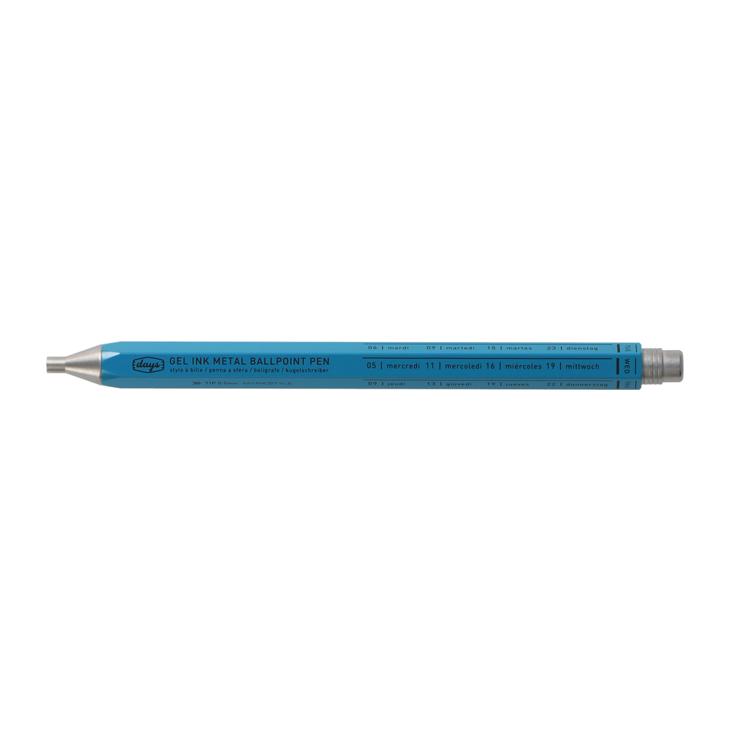 Mark's Days Metal Gel Ink Ballpoint Pen in Blue