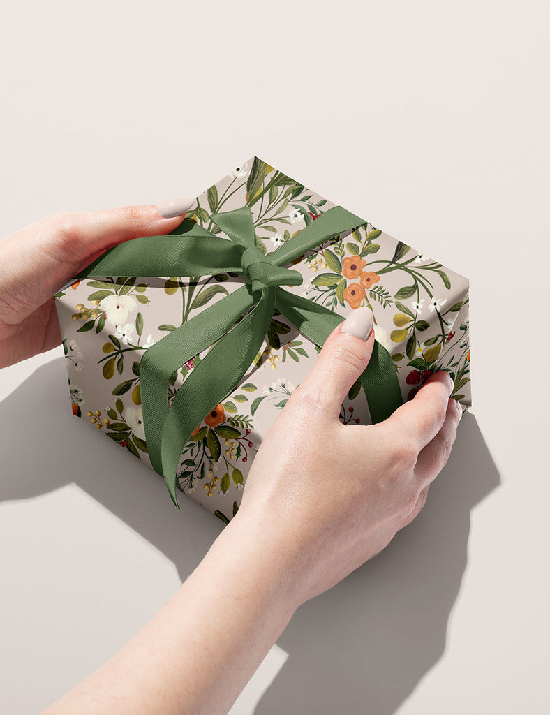 Bespoke Letterpress Pears / Swan Queen Wrapping Sheet