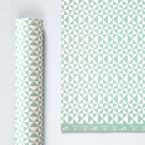 Ola Kaffe Print Patterned Papers in Turquoise