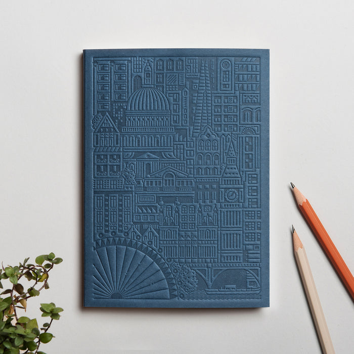 The City Works London Notebook in Blue