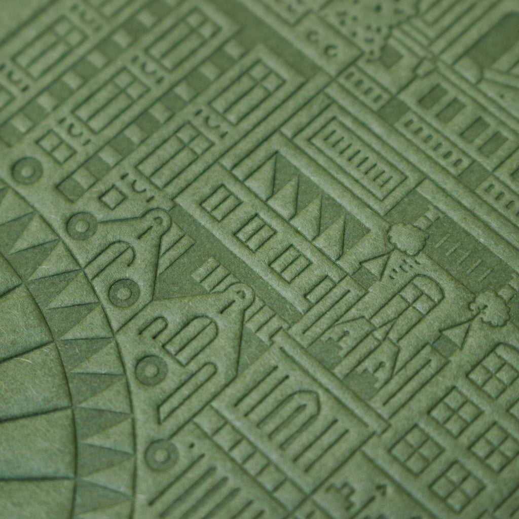The City Works London Notebook in Green