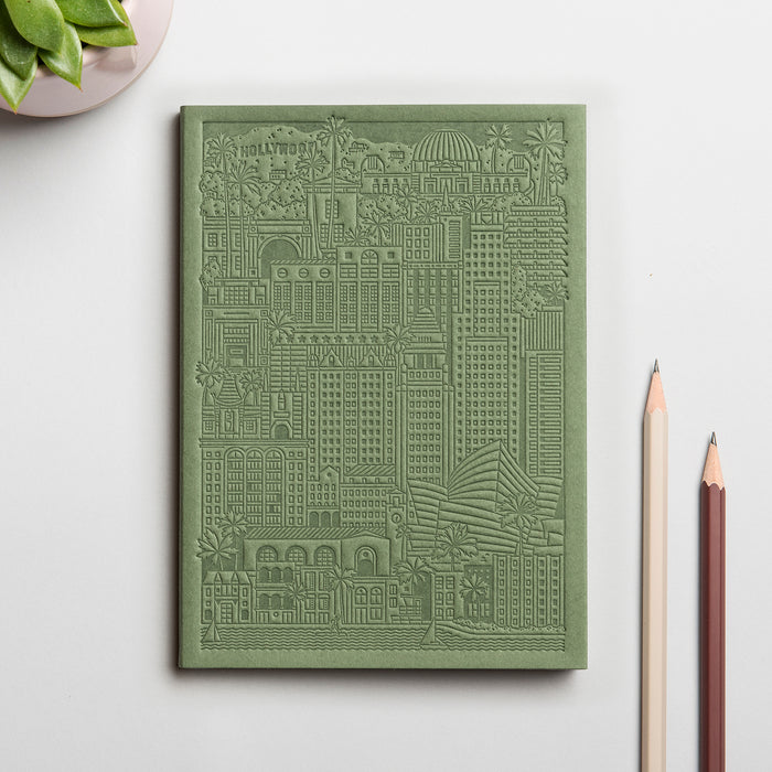 The City Works Los Angeles Notebook in Green