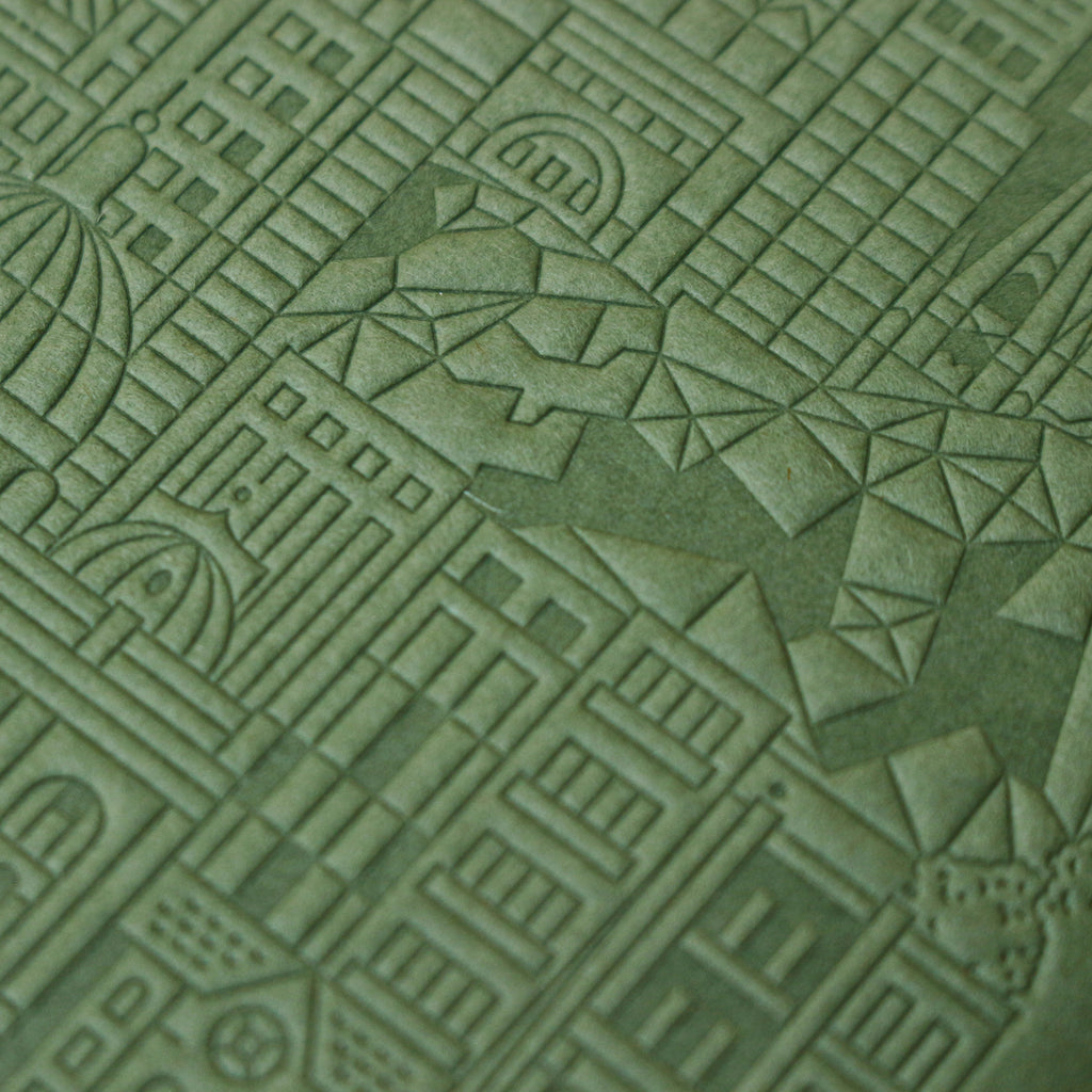 The City Works Melbourne Notebook in Green