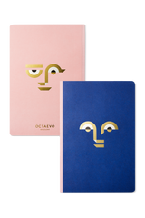 Octaevo Apollo Notes A5 in Pink/Blue