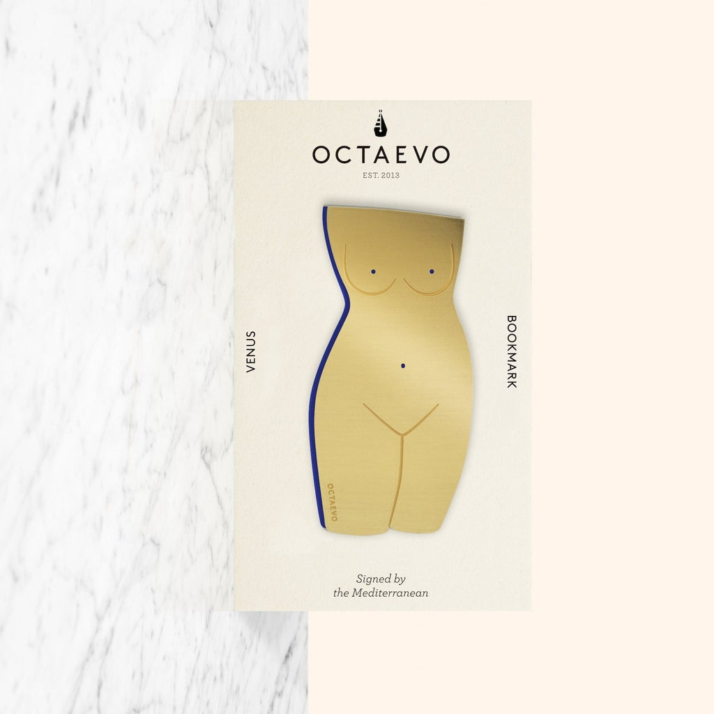 Octaevo Venus Metal Bookmark in Brass