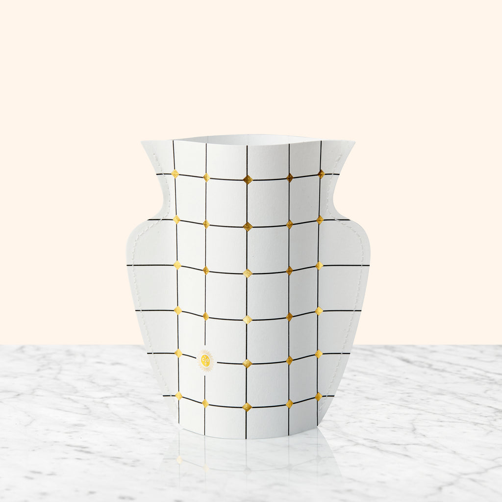 Octaevo Lido Mini Paper Vase in White