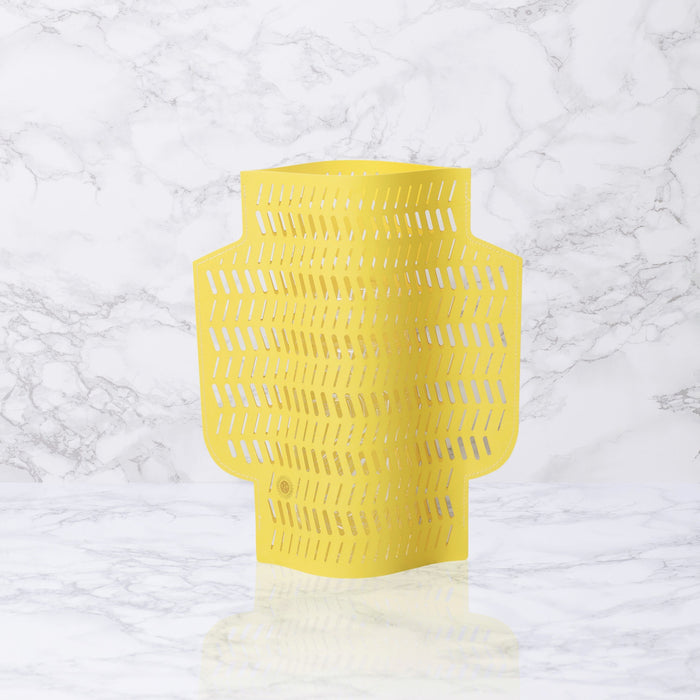 Octaevo Dendra Paper Vase in Yellow