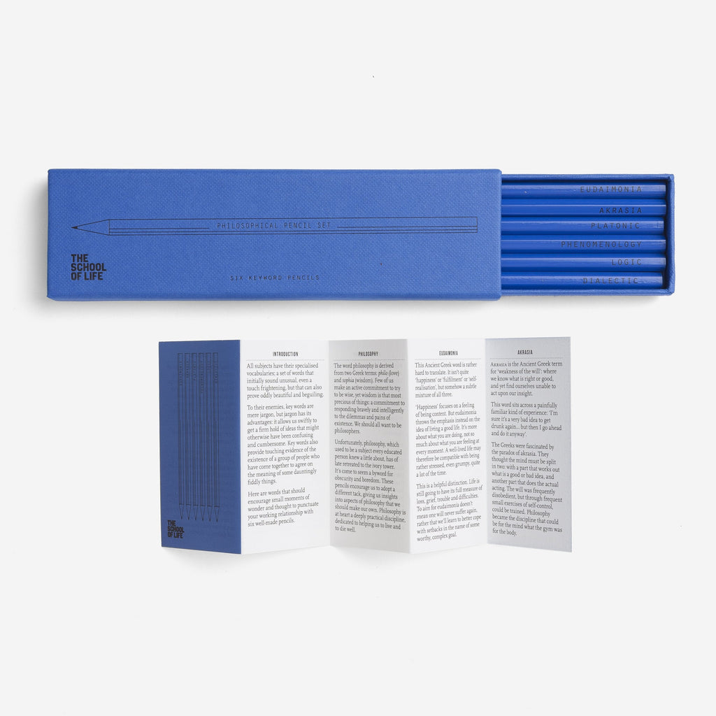 The School of Life Keywords Philosophical Pencil Set