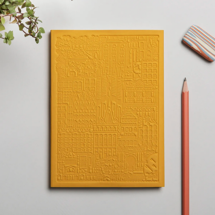 The City Works Barcelona Notebook in Yellow