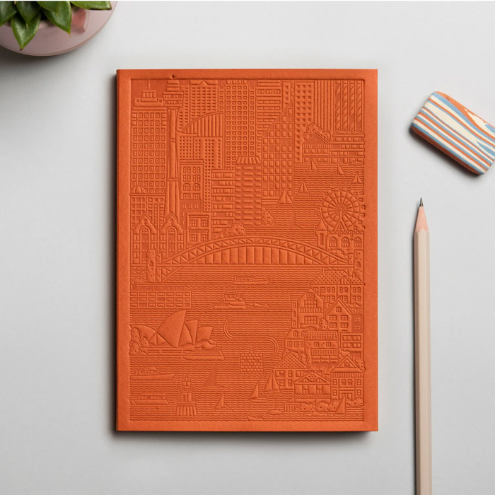 The City Works Sydney Notebook in Rust