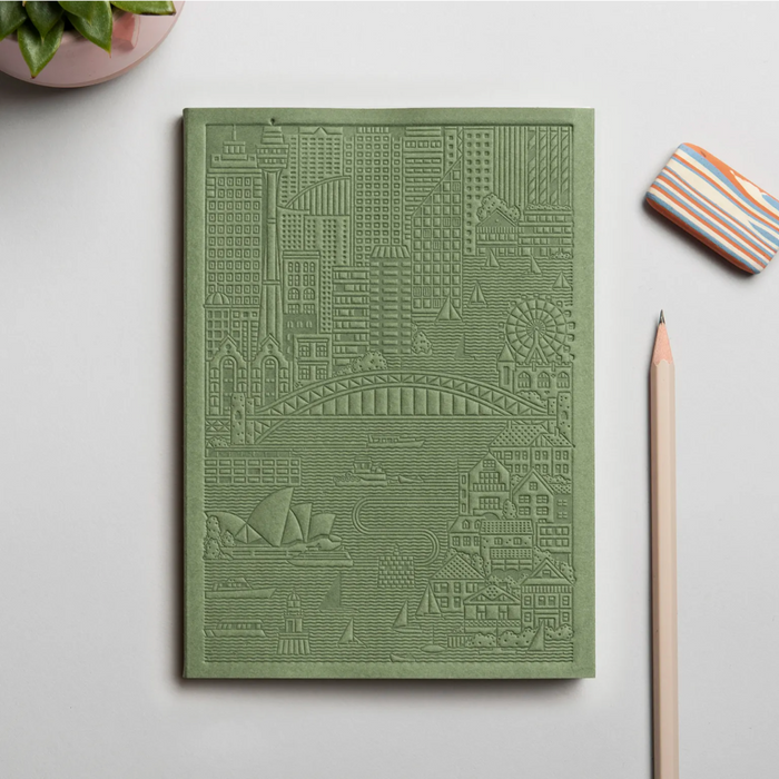 The City Works Sydney Notebook in Green