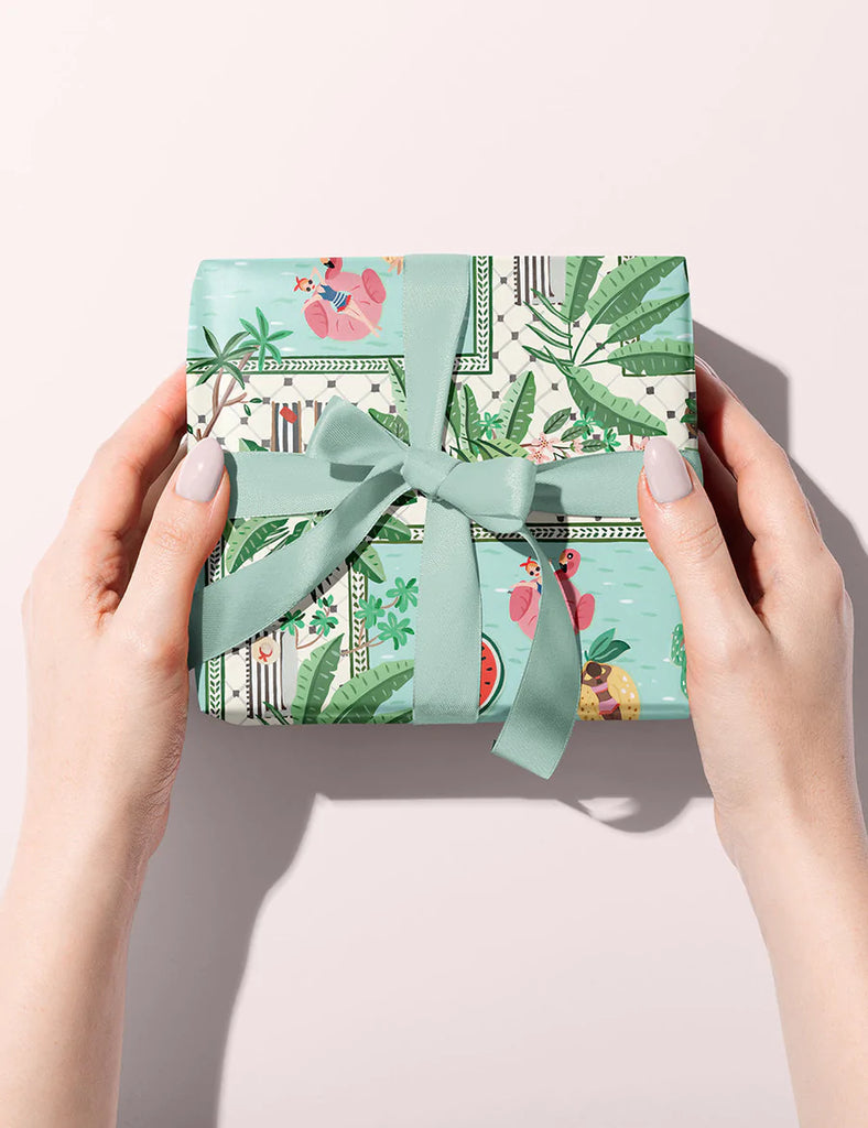 Bespoke Letterpress Summer Girls / Miami Wrapping Sheet