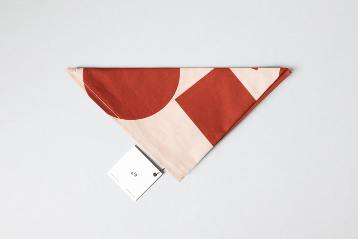 Ola Organic Cotton Wrap Block Prints in Salmon and Red