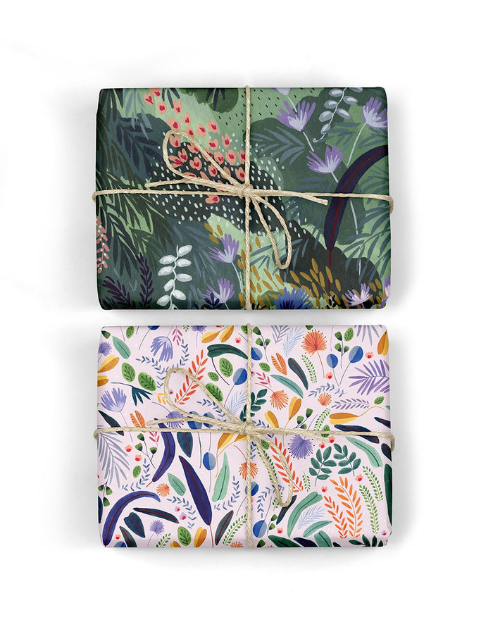 Bespoke Letterpress Jungle / Jungle Study Wrapping Sheet