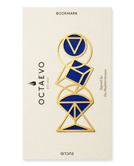Octaevo Euclid Metal Bookmark in Brass