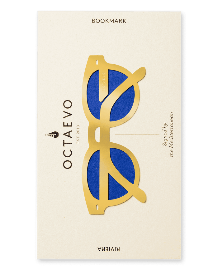 Octaevo Riviera Metal Bookmark in Brass