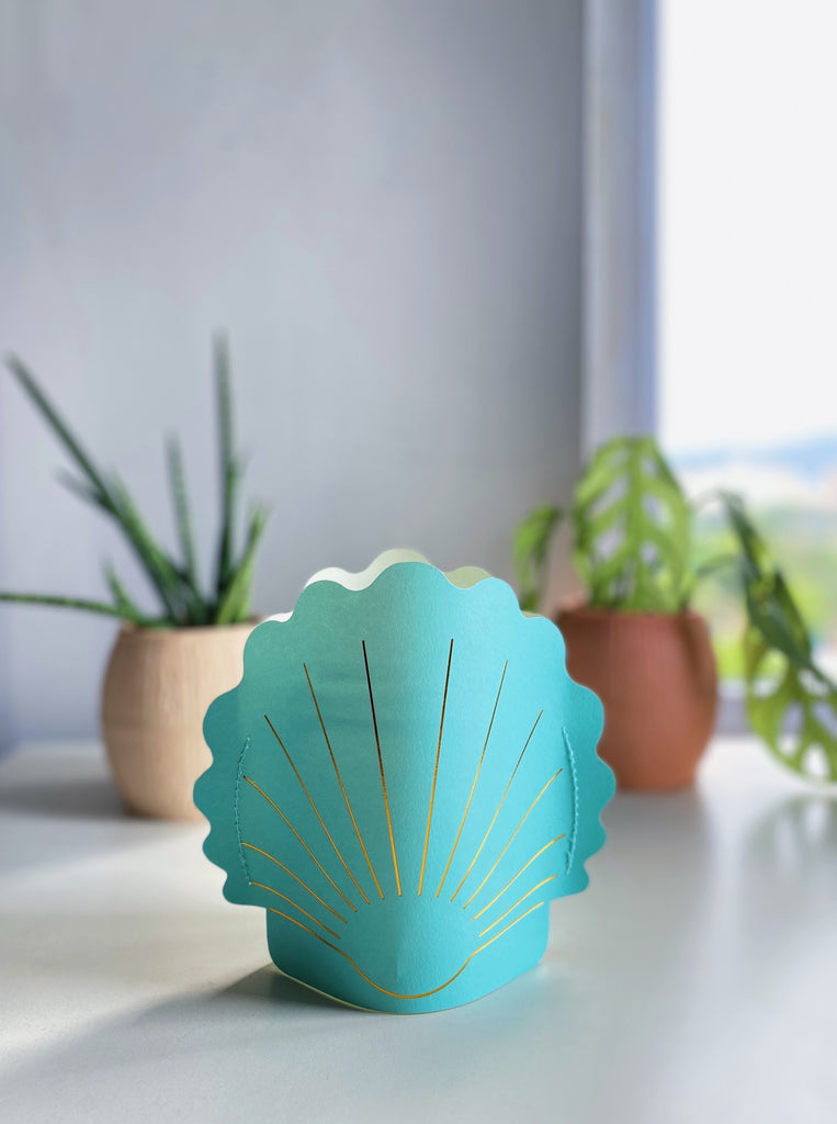 Octaevo Hera Mini Paper Vase in Pale Blue