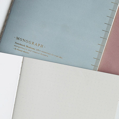 Monograph Soft A4 Ruled Notebook in Blue
