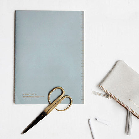 Monograph Soft A4 Ruled Notebook in Blue
