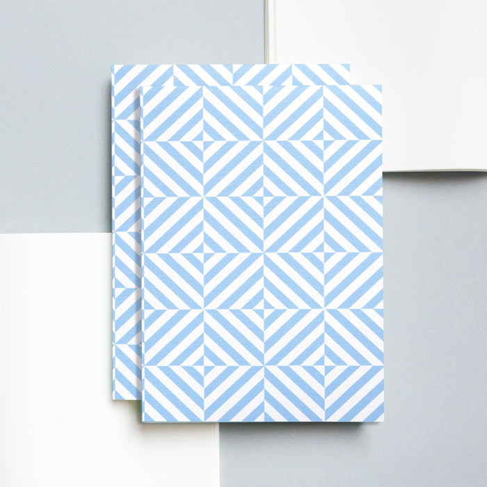 Ola Studio Alma Print Layflat notebook in Salvia Blue