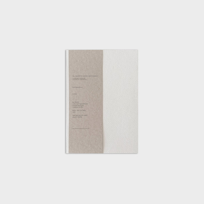 The Brown Paper Movement Notebook 1 in Grey Kraft