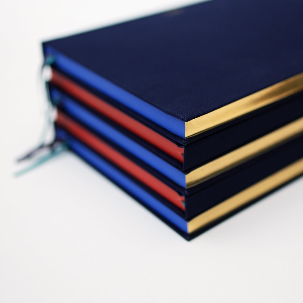 Yamama A5 Side Coloured Notebook in Navy